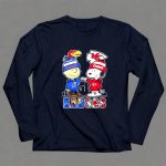 Charlie Brown and Snoopy x Kansas Jayhawks and Kansas City Chiefs 6 Long Sleeves