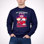 Charlie Brown fist bump Snoopy Cleveland Guardians 125th anniversary 1901 2026 city skyline 3 Sweatshirt.jpg