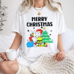 Charlie Snoopy Woodstock Merry Christmas Tree Santa Hats 1 T Shirt 1.jpg