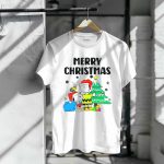 Charlie Snoopy Woodstock Merry Christmas Tree Santa Hats T Shirt 6 1.jpg