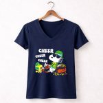 Cheer Cheer Cheer Snoopy 5 Womens V Neck