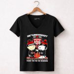 Chicago Bears Charlie Brown and Snoopy 106th anniversary 1920 2026 7 Womens V Neck
