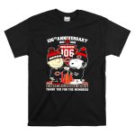Chicago Bears Charlie Brown and Snoopy 106th anniversary 1920 2026 T Shirt 6