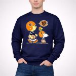 Chicago Bears Peanuts Football Charlie Brown Snoopy Woodstock 3 Sweatshirt