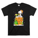 Chicago Bears Snoopy Christmas Ensemble T Shirt 6