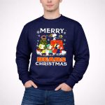 Chicago Bears Snoopy Merry Christmas Peanuts Holiday 3 Sweatshirt