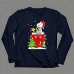Chicago Bulls Christmas Snoopy With Woodstock And Presents 6 Long Sleeves