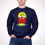 Chicago Bulls Snoopy Halloween Peanuts Pumpkin Woodstock Moon 3 Sweatshirt