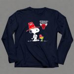 Chicago Bulls Snoopy Woodstock Team Hat 6 Long Sleeves