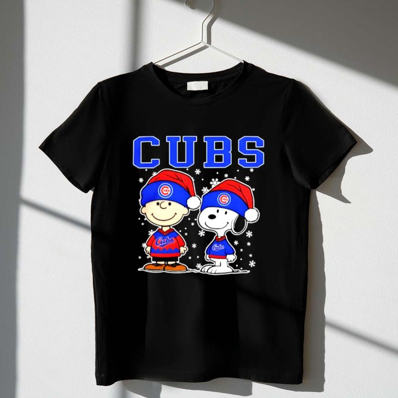 Chicago Cubs Holiday Snoopy Charlie Brown Christmas 1 T Shirt