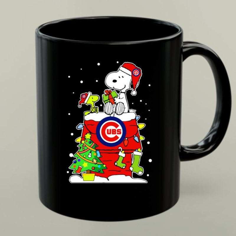 Chicago Cubs Snoopy Christmas Peanuts Woodstock Holiday Gift 1 Mug.jpg