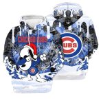 Chicago Cubs Snoopy Dabbing Christmas All Over Print Hoodie 1.jpg