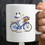 Chicago Cubs Snoopy on Bicycle with Flowers and Woodstock 3 mug.jpg
