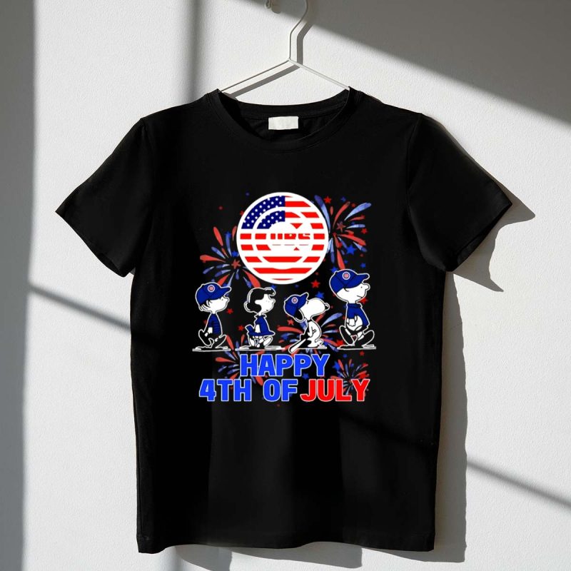 Chicago Cubs X Snoopy Friends Happy 4Th Of July 1 T Shirt