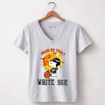 Chicago White Sox Snoopy trick or treat Halloween 7 Womens V Neck.jpg