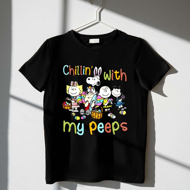 Chillin With May Peeps Snoopy Friends Easter Day 1 T Shirt