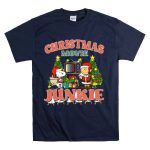 Christmas Movie Junkie Snoopy and Charlie Brown Festive TV Scene T Shirt 7 1.jpg