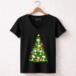 Christmas Snoopy Tree Holiday 7 Womens V Neck 1.jpg