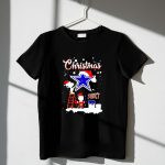 Christmas Snoopy and Charlie Brown Paint Dallas Cowboys 1 T Shirt