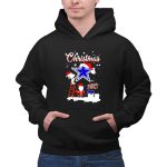 Christmas Snoopy and Charlie Brown Paint Dallas Cowboys 2 Hoodie