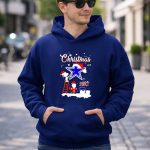 Christmas Snoopy and Charlie Brown Paint Dallas Cowboys 8 Hoodie