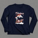 Christmas Snoopy and Charlie Brown Paint Logo Denver Broncos 6 Long Sleeves