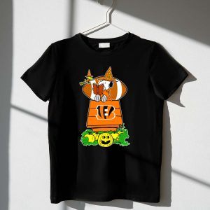 Cincinnati Bengals Snoopy Halloween Pumpkin Football Theme 1 T Shirt