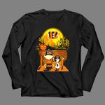 Cincinnati Bengals Snoopy and Charlie Brown Pumpkin Halloween Night Scene 4 Long Sleeves