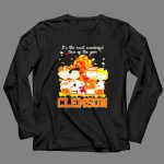 Clemson Tigers Autumn the most beautiful time Snoopy 4 Long Sleeves.jpg