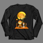 Clemson Tigers Halloween Full Moon Pumpkin Charlie and Snoopy Silhouette Scene 4 Long Sleeves.jpg