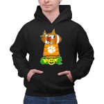 Clemson Tigers Halloween Snoopy Read Books Peanuts Football Pumpkin House 2 Hoodie.jpg