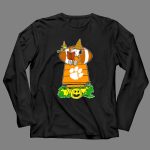 Clemson Tigers Halloween Snoopy Read Books Peanuts Football Pumpkin House 4 Long Sleeves.jpg