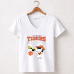 Clemson Tigers Makes Me Drink Beer Snoopy and Woodstocks 5 Womens V Neck.jpg
