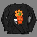 Clemson Tigers Snoopy Christmas Lights Dog House Peanuts Football 4 Long Sleeves.jpg