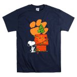 Clemson Tigers Snoopy Christmas Lights Dog House Peanuts Football T Shirt 7.jpg