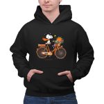 Clemson Tigers Snoopy Woodstock Bicycle Flowers 2 Hoodie.jpg