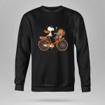 Clemson Tigers Snoopy Woodstock Bicycle Flowers 9 Sweatshirt.jpg