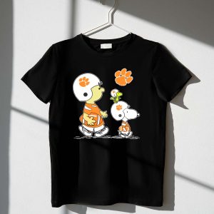 Clemson Tigers Snoopy Woodstock Peanuts Football Character Collaboration 1 T Shirt.jpg