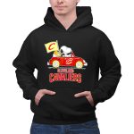Cleveland Cavaliers Snoopy Driving Car with Basketball and Flag 2 Hoodie
