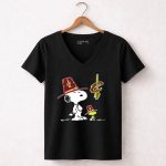 Cleveland Cavaliers Snoopy Woodstock Pilgrim Hats 6 Womens V Neck