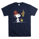 Cleveland Cavaliers Snoopy Woodstock Pilgrim Hats T Shirt 7