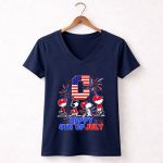 Cleveland Guardians x Snoopy happy 4th of July 5 Womens V Neck.jpg