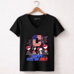 Cleveland Guardians x Snoopy happy 4th of July 7 Womens V Neck.jpg