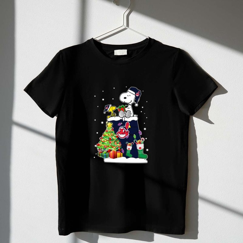 Cleveland Indians Snoopy Woodstock Christmas 1 T Shirt.jpg