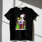 Colorado Avalanche Christmas Snoopy and Woodstock with Gifts and Tree 1 T Shirt.jpg