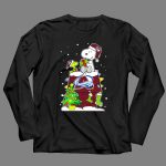 Colorado Avalanche Christmas Snoopy and Woodstock with Gifts and Tree 4 Long Sleeves.jpg