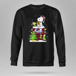 Colorado Avalanche Christmas Snoopy and Woodstock with Gifts and Tree 9 Sweatshirt.jpg