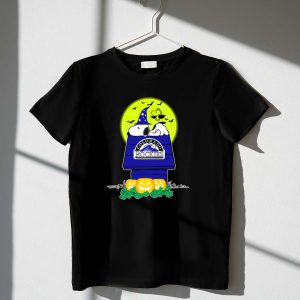 Colorado Rockies Snoopy Halloween Pumpkin Moon Woodstock 1 T Shirt.jpg