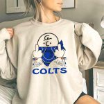 Colts Charlie Brown And Snoopy Indianapolis 3 Sweatshirt