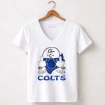 Colts Charlie Brown And Snoopy Indianapolis 5 Womens V Neck